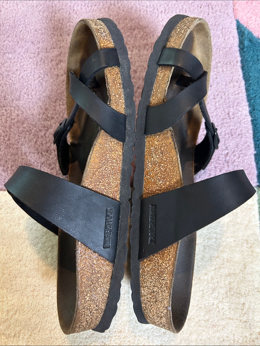Birkenstock Mayari Black Oiled Leather Sandal size 38.5 - Picture 11 of 17